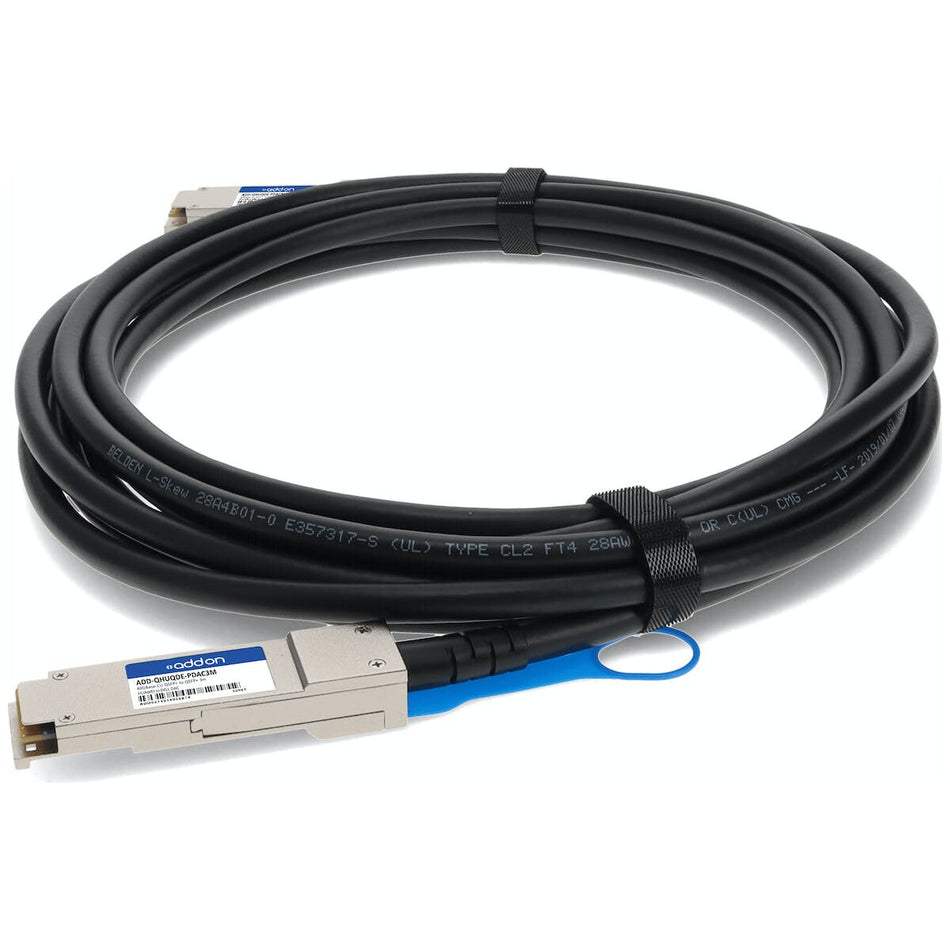 AddOn Networks ADD-QHUQDE-PDAC3M InfiniBand/fibre optic cable 3 m QSFP+ Black