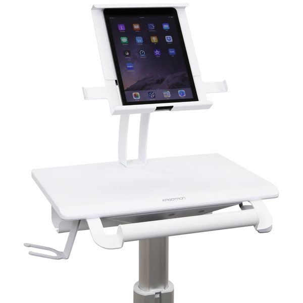 Ergotron StyleView Tablet Cart, SV10 Aluminium, White Multimedia cart