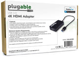 Plugable Technologies USB 3.0 to HDMI 4K DisplayLink Video Graphics Adapter for Multiple Monitors up to 3840x2160 Supports Windows, Mac, and ChromeOS