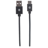 Manhattan USB-C to USB-A Cable, 1m, Male to Male, Black, 480 Mbps (USB 2.0), Equivalent to USB2AC1M, Hi-Speed USB, Lifetime Warranty, Polybag