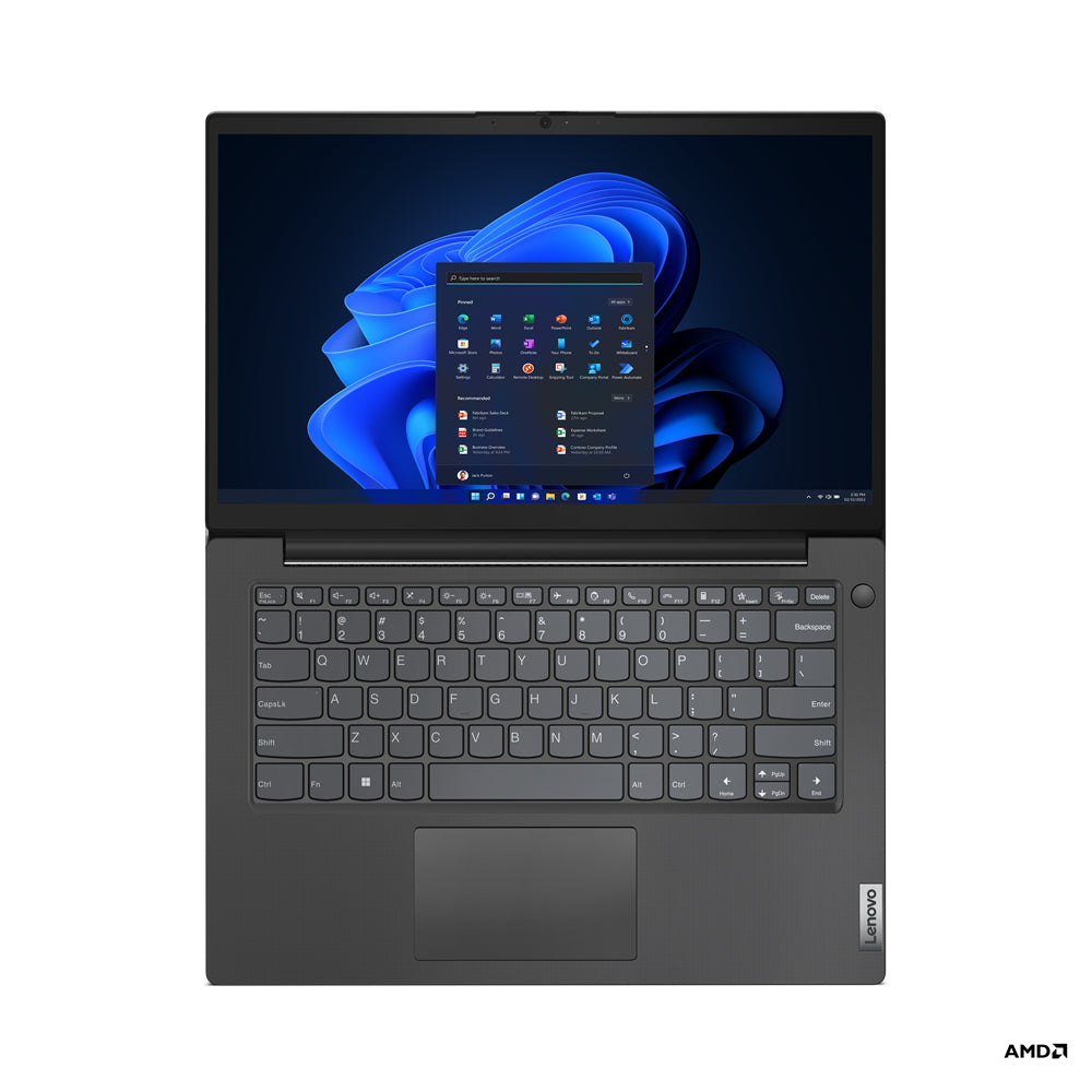 Lenovo V V14 AMD Ryzen™ 3 7320U Laptop 35.6 cm (14") Full HD 8 GB LPDDR5-SDRAM 256 GB SSD Wi-Fi 5 (802.11ac) Windows 11 Pro Black