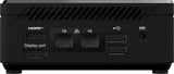 MSI Cubi N ADL S Intel N100 Desktop PC, NUC, SFF, Mini Computer, HTPC, (4GB RAM, 128GB SSD, Windows 11 PRO), Fanless/UHD Graphics/Type C/HDMI/DisplayPort/Dual LAN/WiFi 5/BT 5.1/VESA