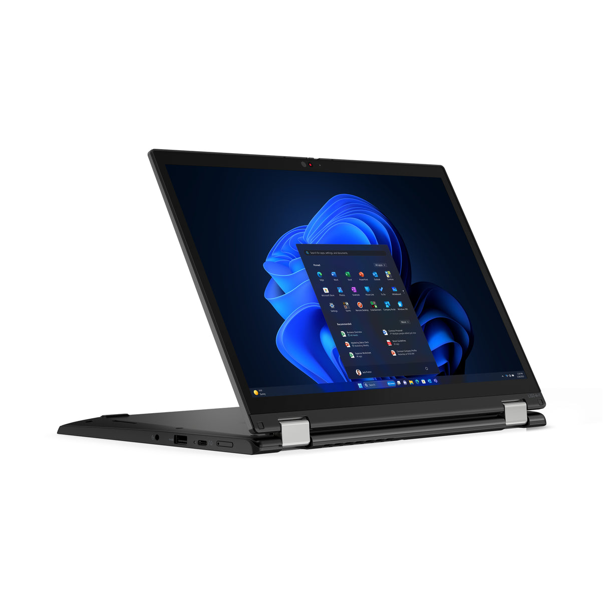 Lenovo ThinkPad L13 2-in-1 Intel Core Ultra 7 155U Hybrid (2-in-1) 33.8 cm (13.3") Touchscreen WUXGA 16 GB LPDDR5-SDRAM 512 GB SSD Wi-Fi 6E (802.11ax) Windows 11 Pro Black