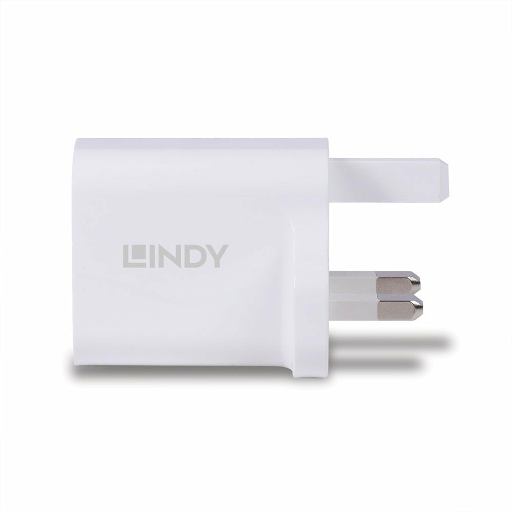 Lindy 30W USB Type A and C Charger UK Plug