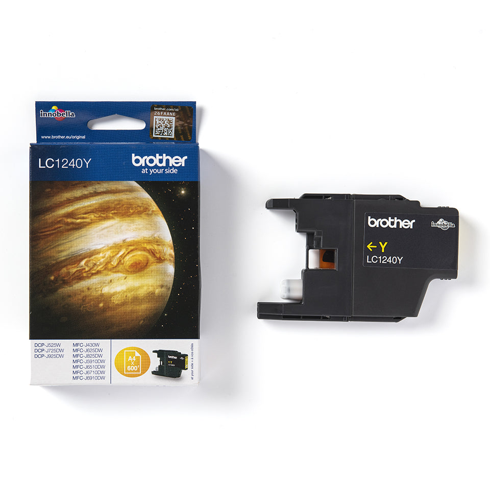 Brother LC-1240Y Ink cartridge yellow, 600 pages ISO/IEC 24711 for Brother DCP-J 525/MFC-J 6510