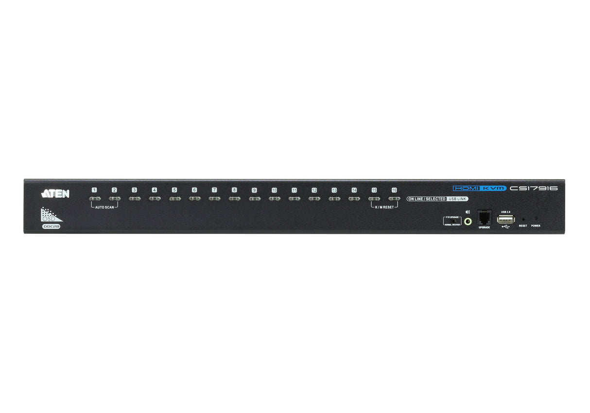 ATEN CS17916 KVM switch Rack mounting Black