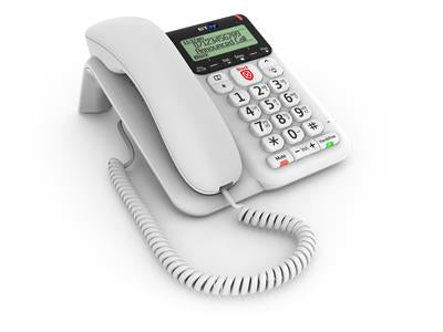 British Telecom BT Decor 2600 Premium Nuisance Call Blocker Analog telephone Caller ID White