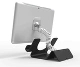 Compulocks Universal Tablet Holder Black with Coiled Cable Lock Black