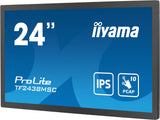 iiyama TF2438MSC-B1 Signage Display Digital A-board 61 cm (24") LED 600 cd/m² Full HD Black Touchscreen