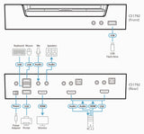 ATEN CS1792 KVM switch Rack mounting Black, Silver