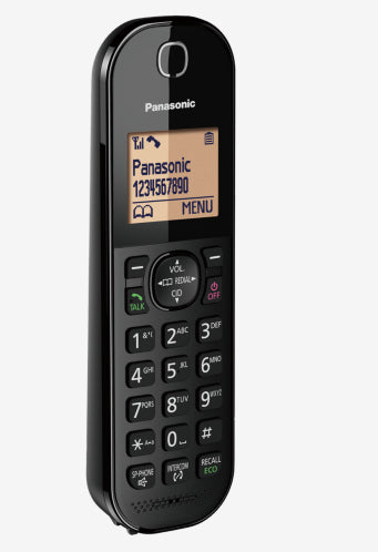 Panasonic KX-TGC412EB telephone DECT telephone Caller ID Black