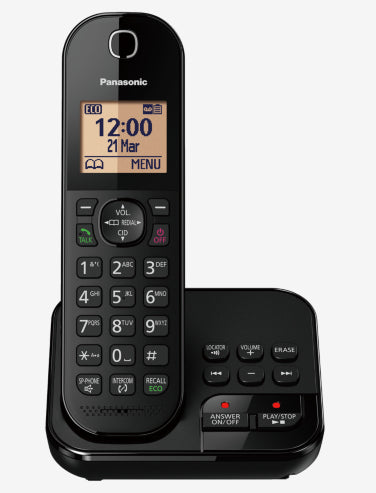 Panasonic KX-TGC424EB telephone DECT telephone Caller ID Black