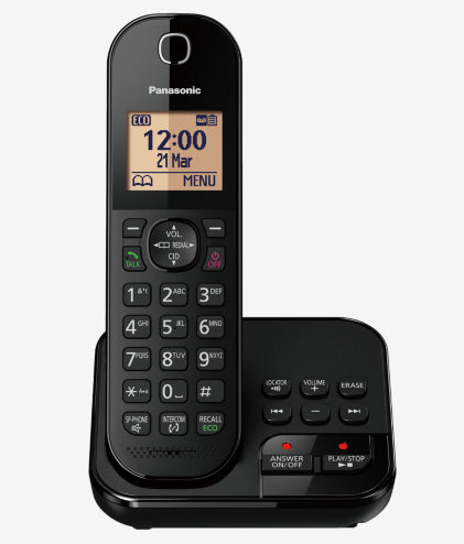 Panasonic KX-TGC423EB telephone DECT telephone Caller ID Black