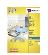 Avery J8676-100 storage media label 200 pc(s) CD/DVD Self-adhesive label