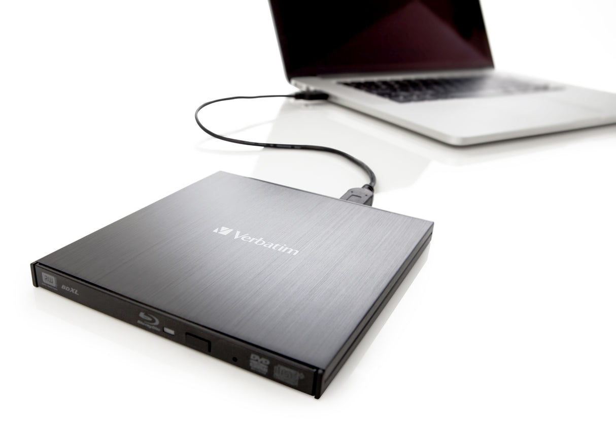 Verbatim External Slimline optical disc drive Blu-Ray RW Black