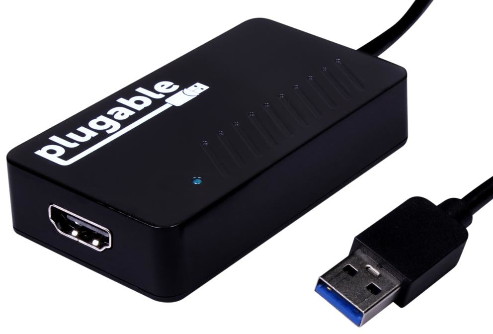 Plugable Technologies USB 3.0 to HDMI Video Graphics Adapter with Audio for Multiple Monitors up to 2560x1440 Supports Windows 11, 10, 8.1, 7, XP, and Mac