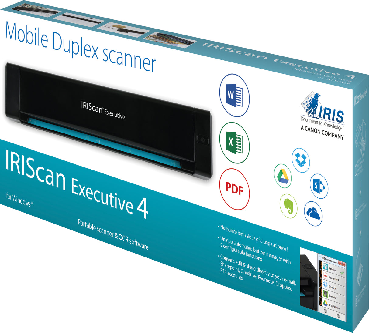 I.R.I.S. IRIScan Executive 4 Sheet-fed scanner 600 x 600 DPI A4 Black