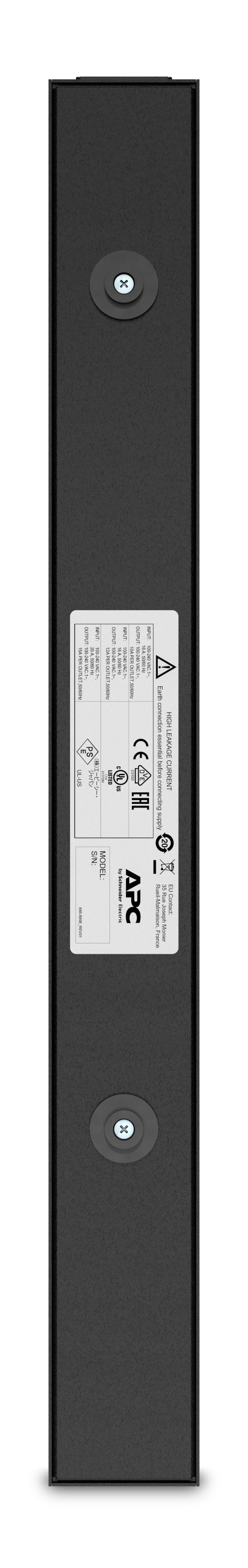 APC AP6003A power distribution unit (PDU) 14 AC outlet(s) 0U/2U Black