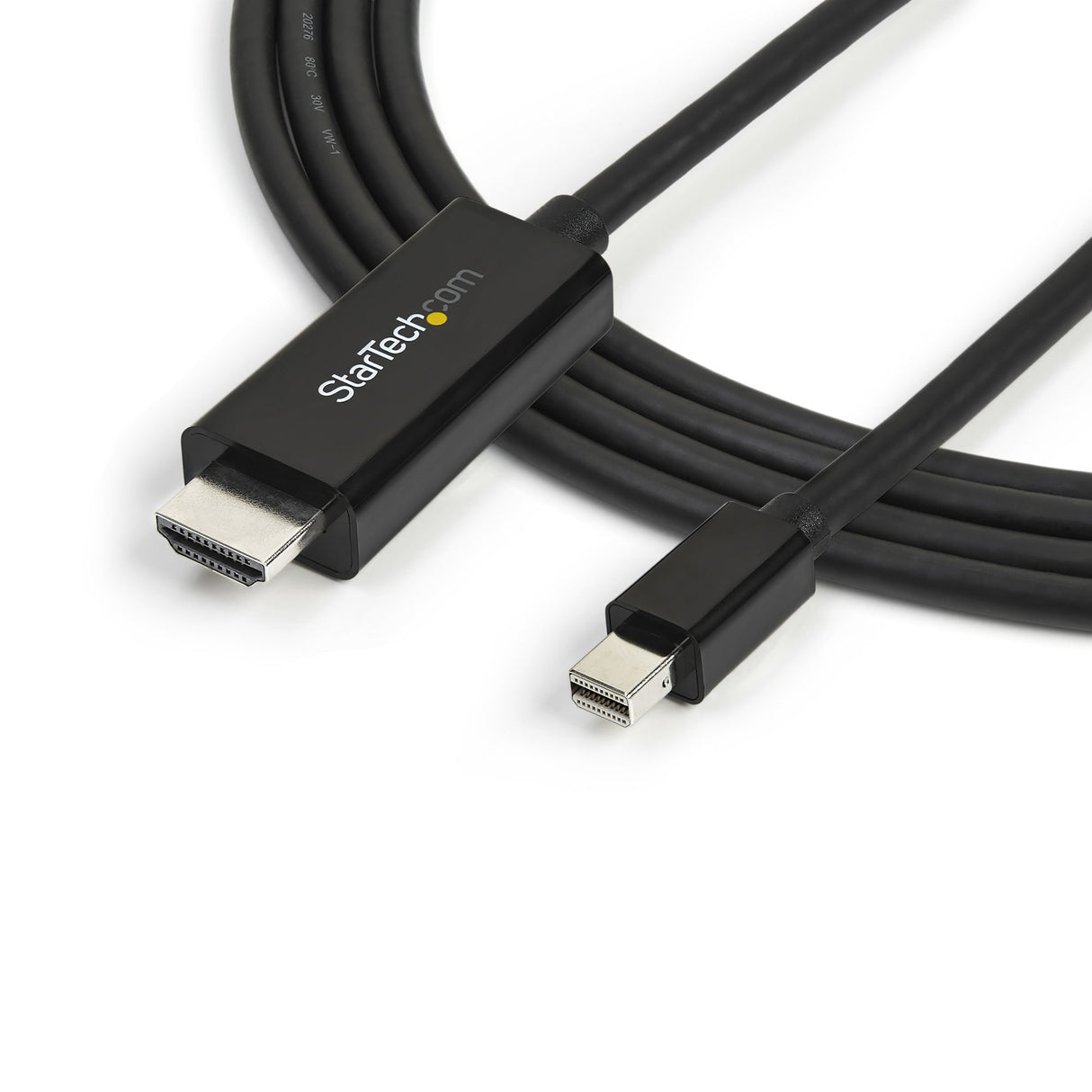 StarTech.com 10ft (3m) Mini DisplayPort to HDMI Cable - 4K 30Hz Video - mDP to HDMI Adapter Cable - Mini DP or Thunderbolt 1/2 Mac/PC to HDMI Monitor/Display - mDP to HDMI Converter Cord