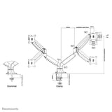 Neomounts desk monitor arm