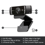 Logitech C922 PRO HD STREAM WEBCAM