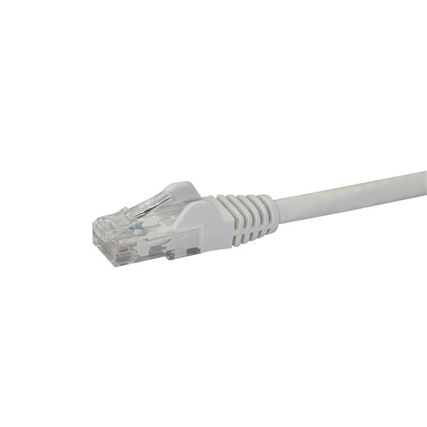 StarTech.com 10m CAT6 Ethernet Cable - White CAT 6 Gigabit Ethernet Wire -650MHz 100W PoE RJ45 UTP Network/Patch Cord Snagless w/Strain Relief Fluke Tested/Wiring is UL Certified/TIA