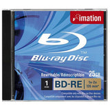 Imation BD-RE SL, 1x-2x, 25GB, Jewelcase 1 pc(s)