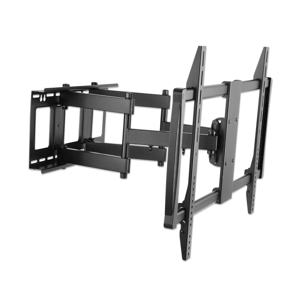 Manhattan TV & Monitor Mount, Wall, Full Motion, 1 screen, Screen Sizes: 60-100", Black, VESA 200x200 to 900x600mm, Max 80kg, LFD, Tilt & Swivel with 3 Pivots, Lifetime Warranty