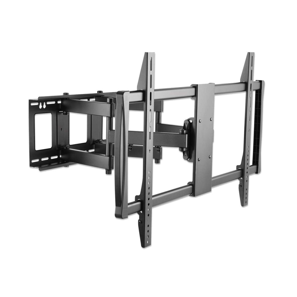 Manhattan TV & Monitor Mount, Wall, Full Motion, 1 screen, Screen Sizes: 60-100", Black, VESA 200x200 to 900x600mm, Max 80kg, LFD, Tilt & Swivel with 3 Pivots, Lifetime Warranty