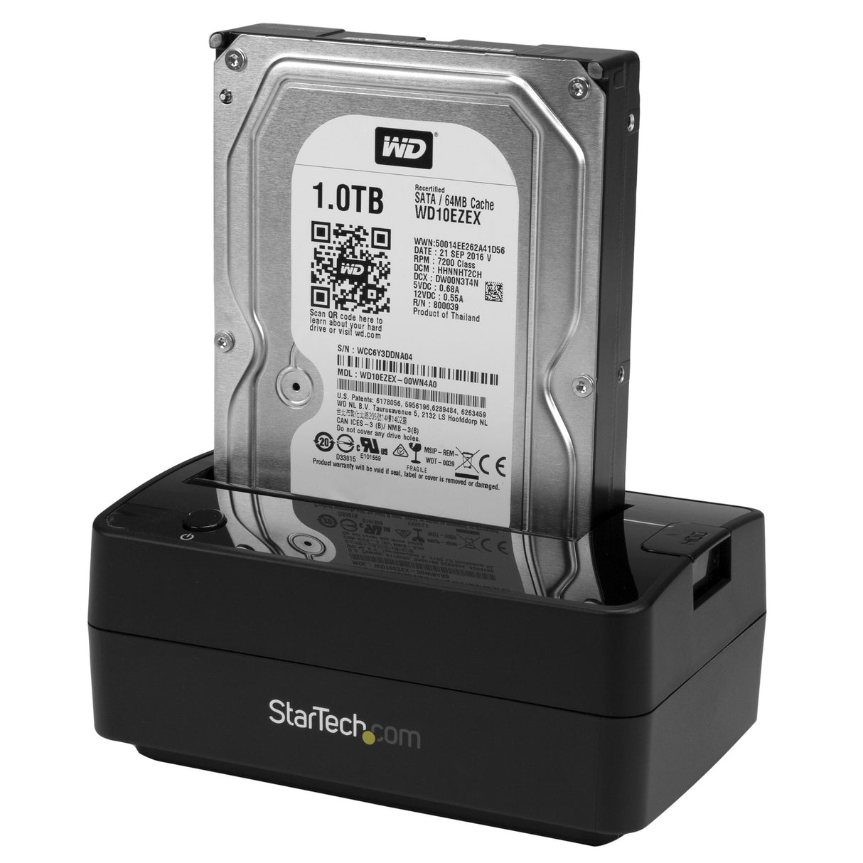 StarTech.com Single Bay USB 3.1 / eSATA to SATA Hard Drive Docking Station, USB 3.1 (10 Gbps) Hard Drive Dock, External 2.5/3.5" SATA III HDD/SSD Docking Station, Top-Loading Hard Drive Bay