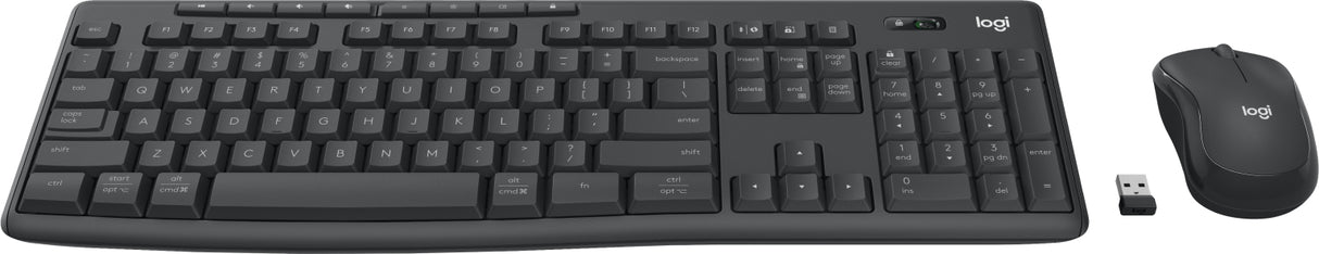 Logitech MK370 Combo for Business keyboard Mouse included Office RF Wireless + Bluetooth QWERTY UK International Graphite