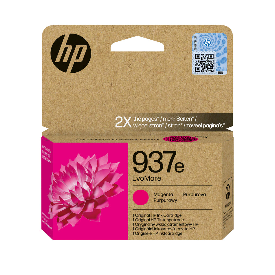 HP 937e EvoMore Magenta Original Ink Cartridge