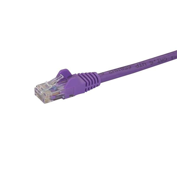 StarTech.com 10m CAT6 Ethernet Cable - Purple CAT 6 Gigabit Ethernet Wire -650MHz 100W PoE RJ45 UTP Network/Patch Cord Snagless w/Strain Relief Fluke Tested/Wiring is UL Certified/TIA