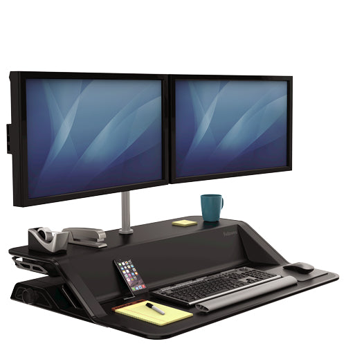 Fellowes 8042901 monitor mount / stand 66 cm (26") Silver Desk