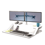 Fellowes 8042901 monitor mount / stand 66 cm (26") Silver Desk