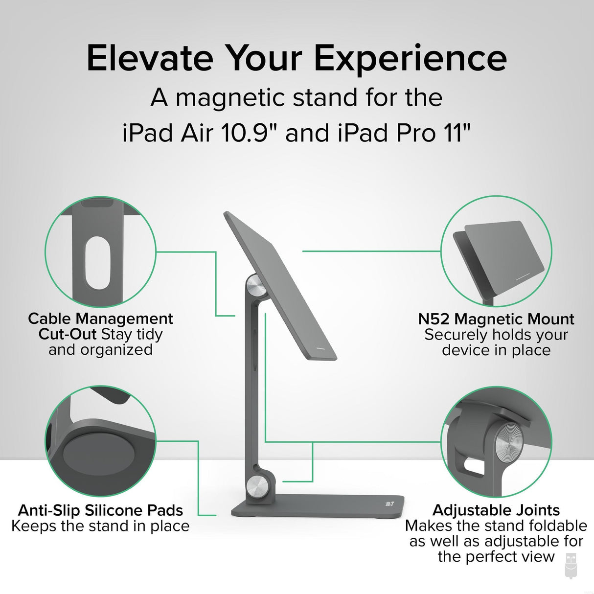 Plugable Technologies PLUGABLE MAGNETIC IPAD STAND FOR IPAD AIR & IPAD PRO 11"