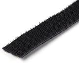 StarTech.com 25ft Hook and Loop Roll - Cut-to-Size Reusable Cable Ties - Bulk Industrial Wire Fastener Tape /Adjustable Fabric Wraps Black / Resuable Self Gripping Cable Management Straps