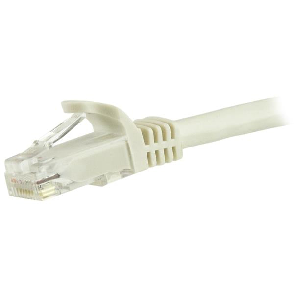 StarTech.com 1.5m CAT6 Ethernet Cable - White CAT 6 Gigabit Ethernet Wire -650MHz 100W PoE RJ45 UTP Network/Patch Cord Snagless w/Strain Relief Fluke Tested/Wiring is UL Certified/TIA