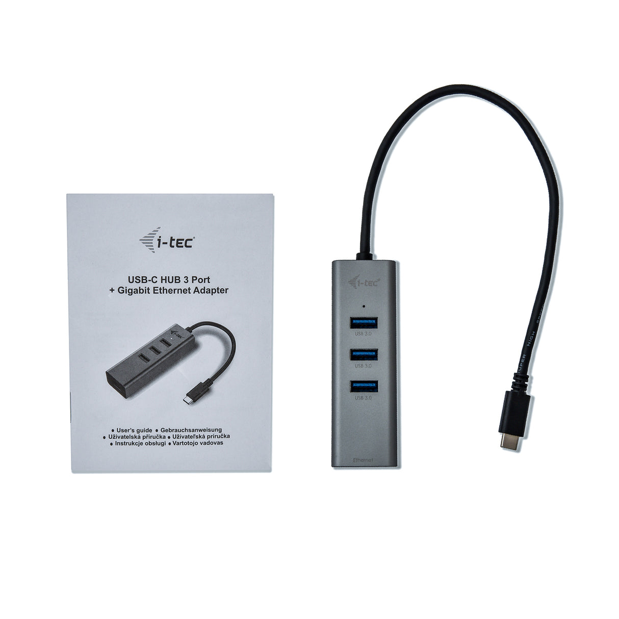 i-tec Metal USB-C HUB 3 Port + Gigabit Ethernet Adapter