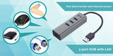 i-tec Metal USB 3.0 HUB 3 Port + Gigabit Ethernet Adapter