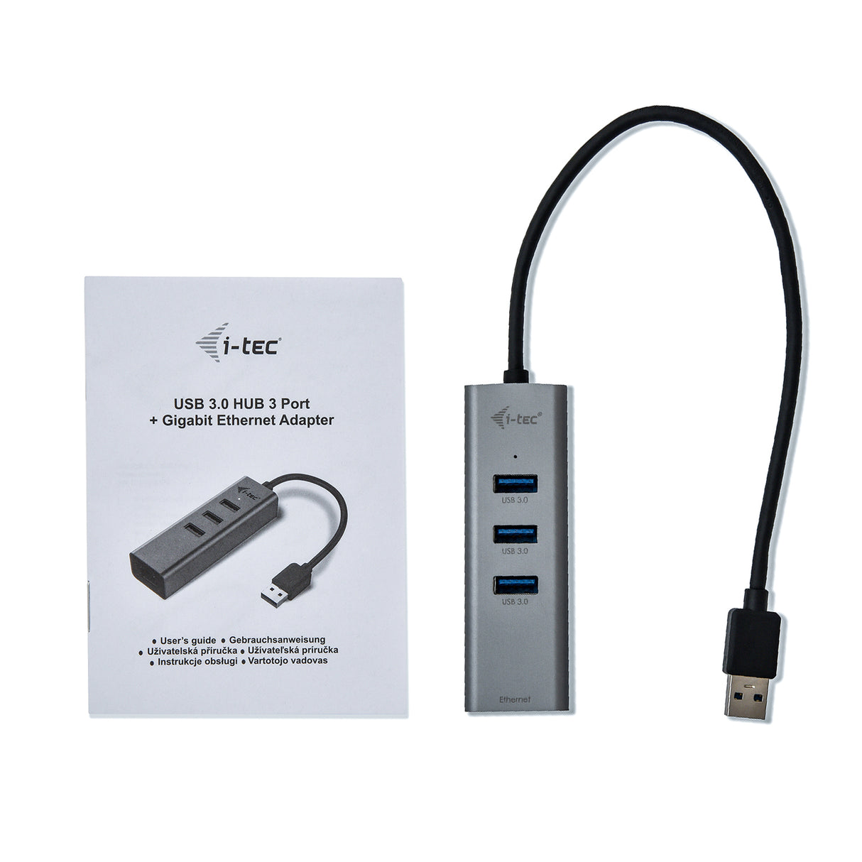 i-tec Metal USB 3.0 HUB 3 Port + Gigabit Ethernet Adapter