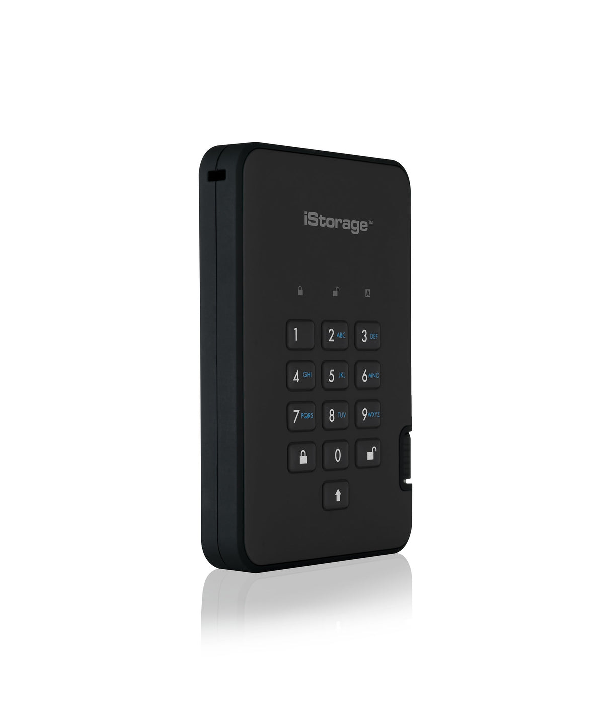 iStorage diskAshur2 256-bit 1TB USB 3.2 secure encrypted hard drive - Black IS-DA2-256-1000-B