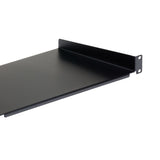 StarTech.com 1U Fixed Server Rack Mount Shelf - 10in Deep Steel Universal Cantilever Tray for 19" AV/ Network Equipment Rack - Heavy Duty Steel - Weight Capacity 44lbs/20kg, Black