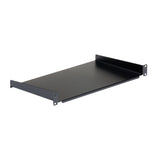 StarTech.com 1U Fixed Server Rack Mount Shelf - 10in Deep Steel Universal Cantilever Tray for 19" AV/ Network Equipment Rack - Heavy Duty Steel - Weight Capacity 44lbs/20kg, Black