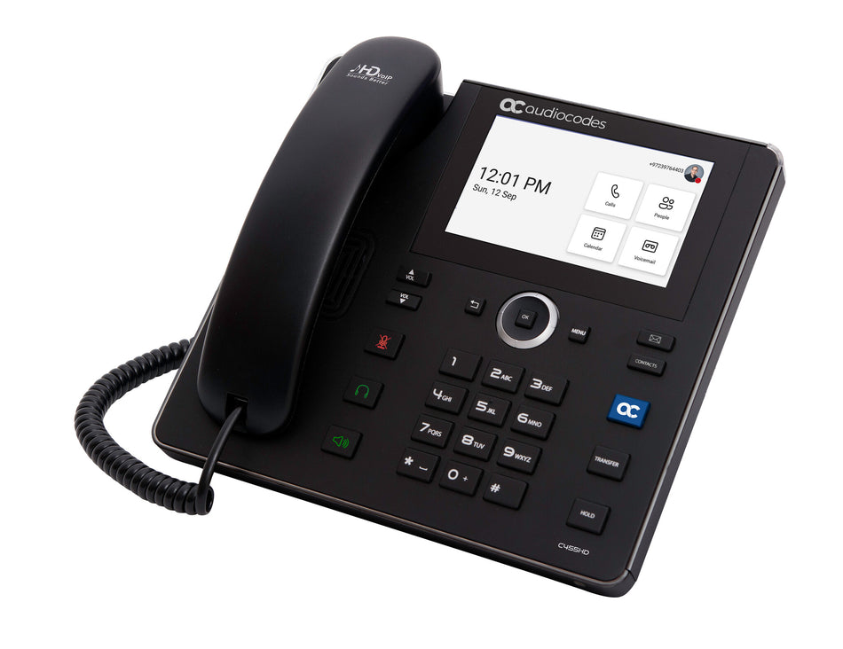 AudioCodes Teams C455HD IP-Phone PoE GbE black