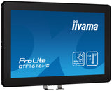 iiyama OTF1616MC-B1 Signage Display Digital signage flat panel 39.6 cm (15.6") LCD 1100 cd/m² Full HD Black Touchscreen