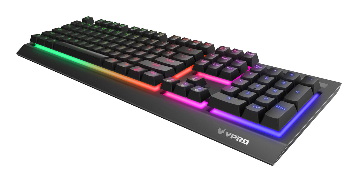 Rapoo V52S keyboard Gaming USB QWERTY English Black