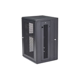 StarTech.com 4-Post 18U Wall Mount Network Cabinet with 1U Shelf, 19" Hinged Wall-Mounted Server Rack for Data / AV / Electronics / Computer Equipment, Flexible Vented Rack Enclosure