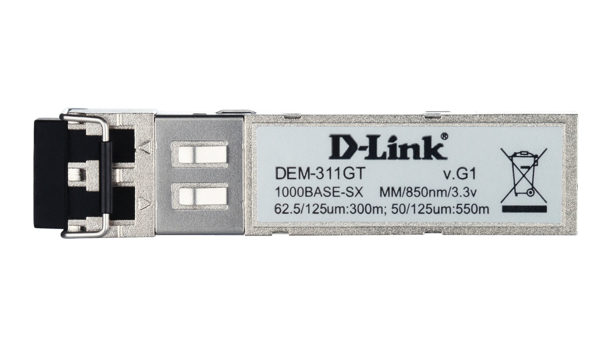 D-Link DEM-311GT network transceiver module Fiber optic 1000 Mbit/s SFP 850 nm