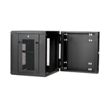 StarTech.com 4-Post 12U Wall Mount Network Cabinet with 1U Shelf, 19" Hinged Wall-Mounted Server Rack for Data / AV / Electronics / Computer Equipment, Flexible Vented Rack Enclosure